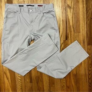 36x36 Alberto STONE Cool-Ceramica-Satin flat front modern fit pants. Rare. NWOT